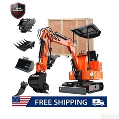 Mini Excavator 2000lb 13.5HP Briggs & Stratton Engine Micro Crawler Digger