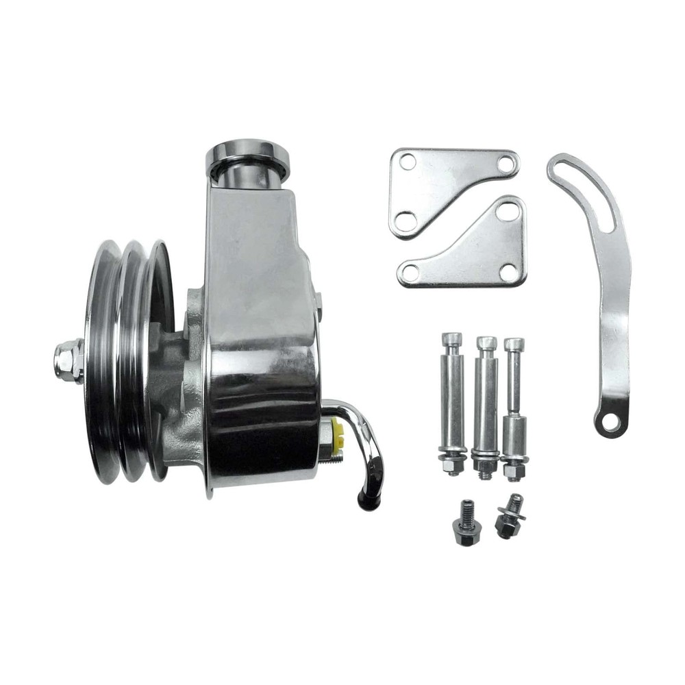 4312C 9609x Chrome Saginaw Power Steering Pump Seal Kit With pulley Double Gr…