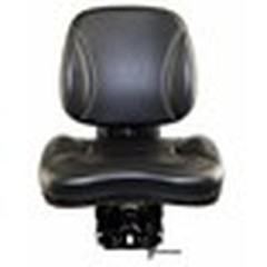 S8302162 Sears Low Back Seat, Black Vinyl w/ Mechanical Suspension Fits White