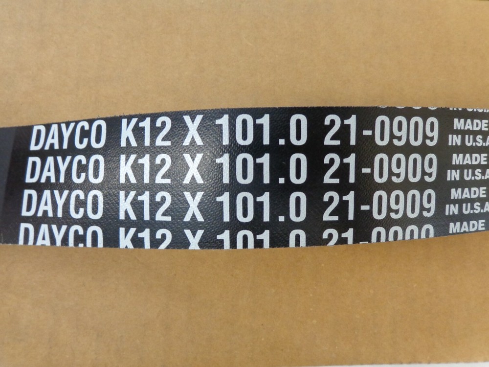DAYCO 21-0909 Serpentine Belt, DAYCO 5121010 Belt, Dayco 12PK2565 Belt K12-101