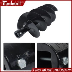 Findmall Auger Post Hole Drill Bit Attachment 300mm Diameter For Mini Excavator