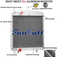 #A147140,A184365 4Rows Radiator Fits Case IH 2390 2394 2590 2594 3294 3394 3594