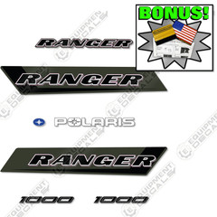 Fits Polaris Ranger 1000 Decal Kit Green UTV – 7 YEAR OUTDOOR 3M VINYL!