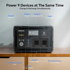 600W 519Wh Portable Power Station Solar Charger Generator Back Up RV Camping