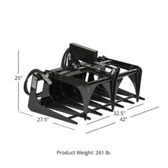 Titan Attachments Mini Skid Steer Root Grapple 42″ 318 lb. Quick Tach