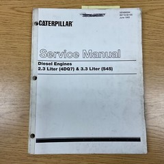CAT Caterpillar 2.3 4DQ7 3.3L S4S DIESEL ENGINE SERVICE REPAIR MANUAL LIFT TRUCK