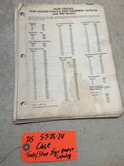 J I Case Garden Tractor Tools Shop Equipment Manual