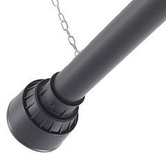 Heavy Duty PTO Shaft 39-55 inch 1-3/8″ 6-Spline x 1 3/8″ Round End for Series 4