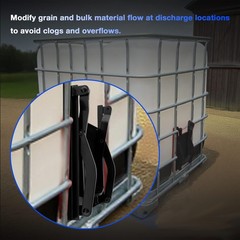 9X9″ Black Sliding Grain Gate For Feed Bin & Truck Unloading Manual Flow Control