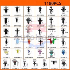 1101-1295X Car Retainer Auto Fasteners Body Plastic Trim Clips Pin Rivet Bumper
