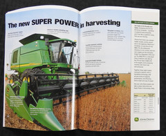 2003 Genuine JOHN DEERE Dealer 9660 9760 9860 STS CTS COMBINE Sales Manual MINTY