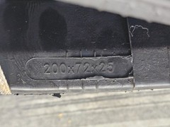 Rubber Track 7-1/4″ 200 mm Width x 72 mm Pitch x 25 Links, Black P509862