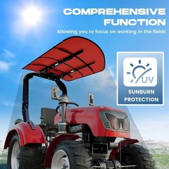 Tractor Canopy For 2×2 2×3 ROPS Red 48×52 Tuff Top Sun Shield Mower Roof