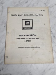 GENERAL MOTORS X-7B-08A TRUCK UNIT OVERHAUL MANUAL SERVICE