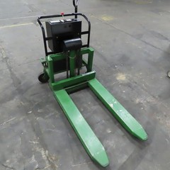 Bishamon LVE-100 2200Lbs. Skid Lift 12V Powered Fork Pallet Truck 30″ Lift