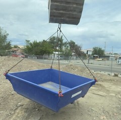 Crane Skip Box Pan Material Handling Hopper Trash Basket Bin 12,500 lbs 3 cy