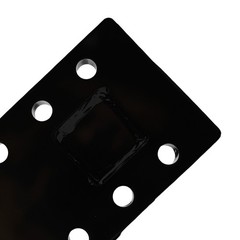 Adjustable Pintle Hitch Bracket 3 Position for 2″ Receiver Black 20000 lbs
