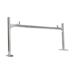 800 lb Aluminium Extendable Adjustable Pickup Bed Ladder Rack Trailer Silver