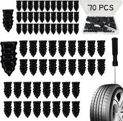 70PCS Heavy Duty Tire Plugs – Flat Tire Repair Kit with Vacuum Tool, (35S+35L)