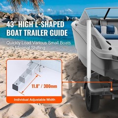 2PCS Adjustable Boat Trailer Guide Poles Rustproof Galvanized Steel with PVC