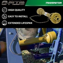 For PTO Shaft PTO Drive Shaft 1-3/8″x6 Spline w/Slip Clutch T4 31.5-41″ Yellow