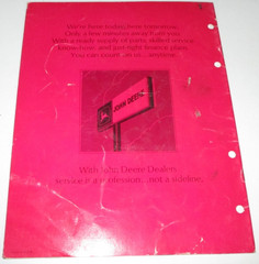John Deere 9305 Backhoe Operators Manual OM-T38656 C2 (fits 544-A 644-A Loader)