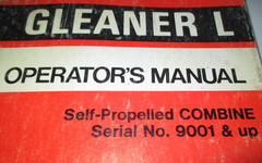 Allis Chalmers Gleaner L Combine Operators Manual 10-75 (s/n 9001 & up) ORIGINAL