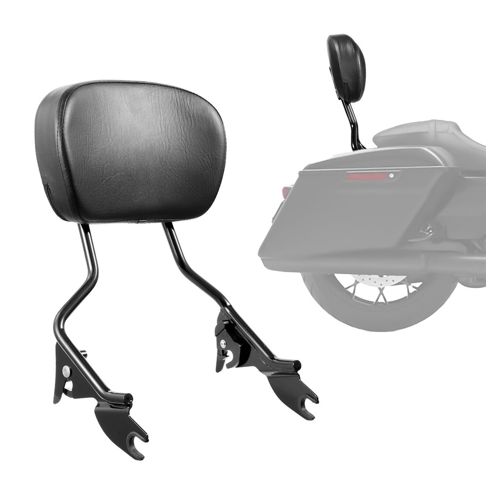 Detachable Motorcycle Passenger Backrest, Compatible with Harley-Davidson Tourin