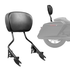 Detachable Motorcycle Passenger Backrest, Compatible with Harley-Davidson Tourin
