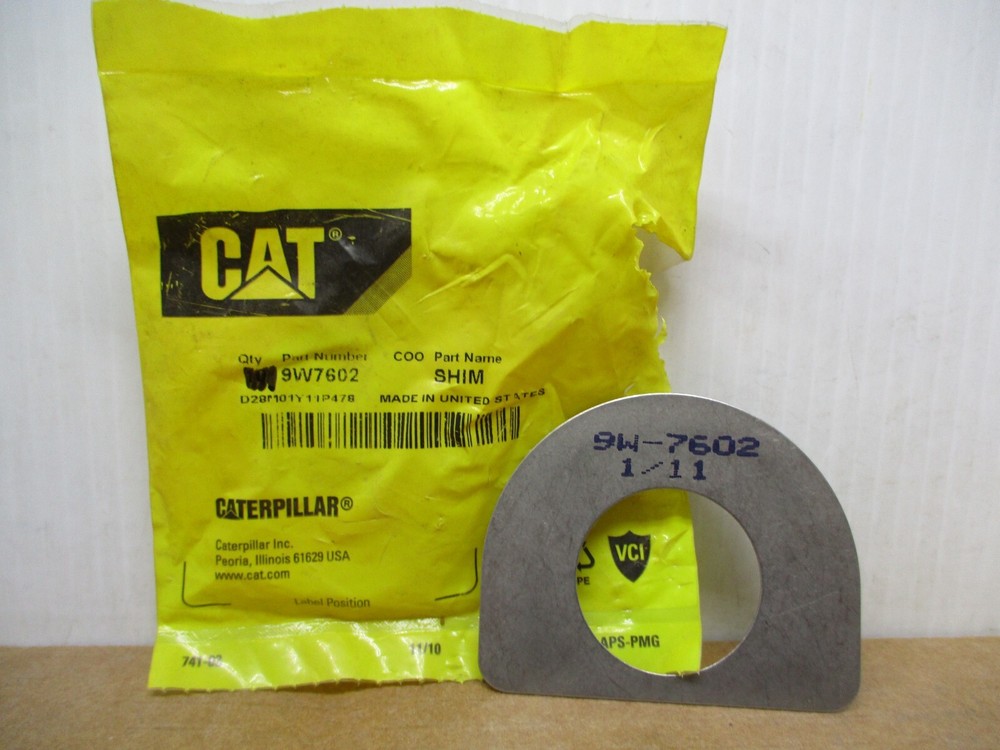 9W7602 GENUINE CAT SHIM .8 MM THK QTY of 1 Caterpillar 9W-7602