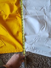 3-Bow Tractor Canopy Replacement Cover 40″ Canvas Yellow White Buggy Top Snowco