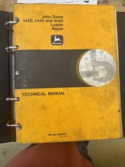 John Deere 444D 544D 644D Loader Skidder Shop Service Repair Test Manual TM1341