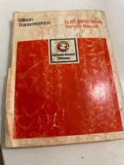 Detroit Diesel Allison Transmissions CLBT 9000 Series Repair Service Manual Book