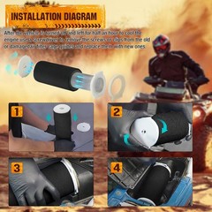 Air Filter & Guide & END CAP Kit For Yamaha Warrior Raptor Wolverine 350 YFM …