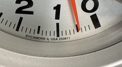 NOS AUTO-GAGE Tach -10K Silver With Shift Light #223911