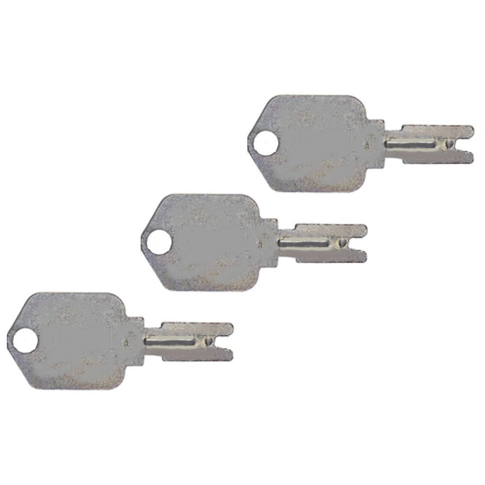 3 Forklift Key Clark Yale Daewoo Gradall JLG Hyster Crown Komatsu Fits CATerpill