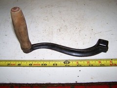 NOS Cast Iron Crank Handle Corn Sheller Pump Grinder Roller 5/8″ SQUARE Shaft
