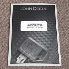 John Deere 458 Standard Round Baler Owners Operators Manual – OMFH304967