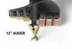 12″ Compact Industrial Duty Earth Auger, 2 9/16″ Round Drive
