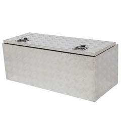 42″ Aluminum Under Body Toolbox 5 Bar Tread Silver