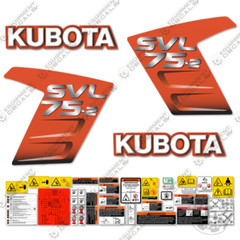 Fits Kubota SVL 75-2 Decal Kit Skid Steer Replacement Decals – 7 YEAR 3M VINYL
