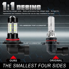 2 Super Bright LED Headlight bulbs for 2012-2019 Can-Am Outlander 1000 ATV: USA