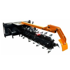 Wolverine 48″ Skid Steer Loader Hydraulic Trencher Attachment 8″ W TCR-12-48H