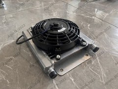 AGT Radiator Plus Hydraulic Oil Cooler Fan For H12/QH12Mini Excavator Attachment