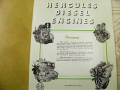 HERCULES DIESEL ENGINE GENERAL INFORMATION BOOK 12-400 HP
