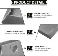 1/4″ Steel Quick Tach Mount Plate Mini Skid Steer For Toro Dingo Ditch Witch