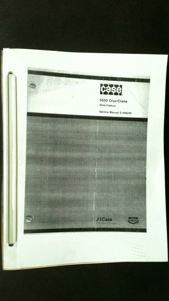 Service Manual for 5550 Cruz-Crane Drott Product S 406249 JI Case