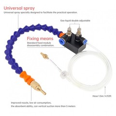 Mist Coolant Lubrication Spray System for Metal Cutting Engraving Cooling