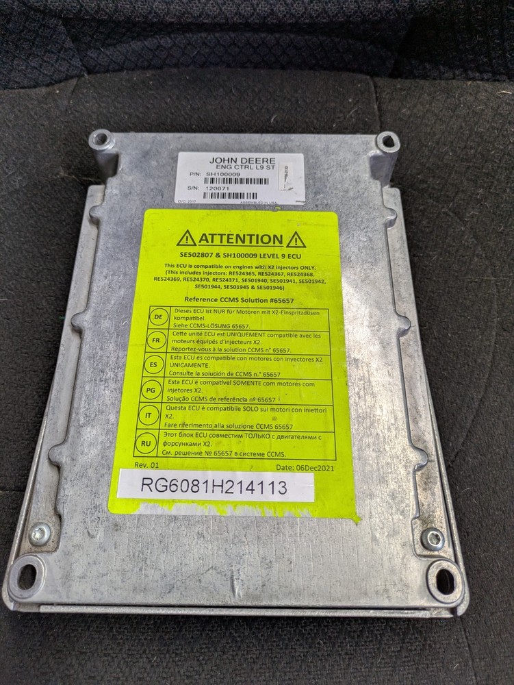 Genuine John Deere Engine Control Unit SH100009, SE502807, RE508773 ECU, ECM,