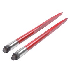 2 Pack Hay Bale Spear 43″ 3000 lbs Capacity Spike Fork Fits For Tractors Loaders
